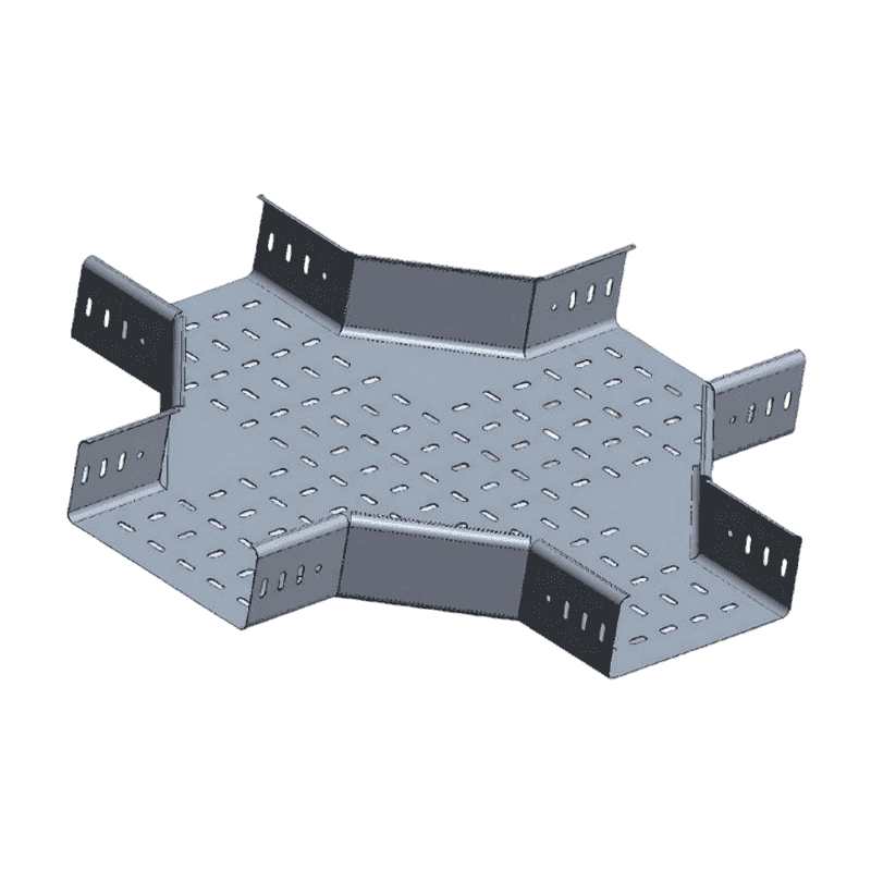 صليب علبة الكابلات المثقبة